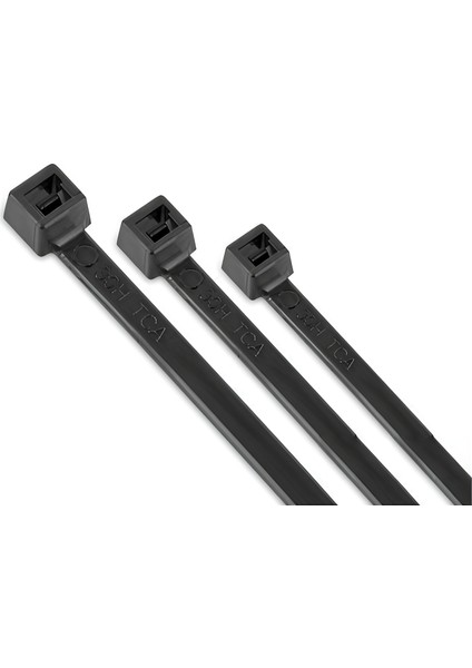 Siyah Plastik Kablo Bağı Plastik Kelepçe 4,8MMX25CM 100 Adet