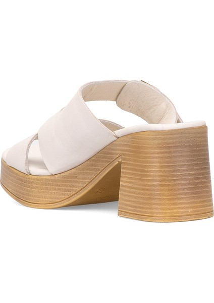 D25YT-1200 Kadın Deri Topuklu Terlik Siyah fırsatları