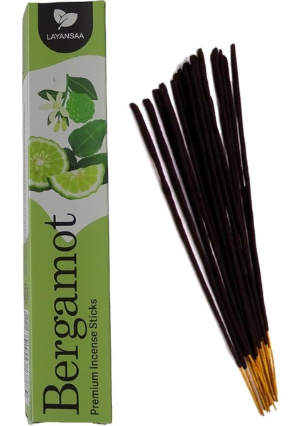 Bergamot Kokusu Özel Aroma Kokusu Agarbatti Arınma 20 Adet 1 Paket Çubuk Tütsü