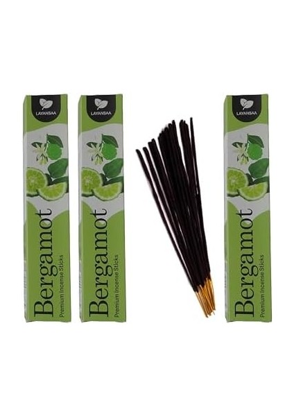 Bergamot Kokusu Özel Aroma Kokusu Agarbatti Arınma 20 Adet 1 Paket Çubuk Tütsü