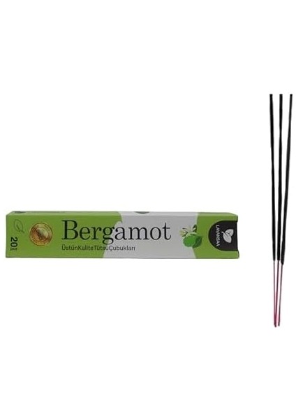 Bergamot Kokusu Özel Aroma Kokusu Agarbatti Arınma 20 Adet 1 Paket Çubuk Tütsü