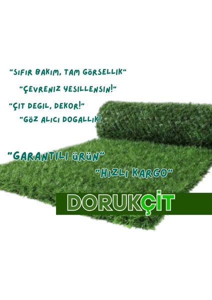 Doruk Çit Yapay Çim Çit – Yoğun Yapraklı Uv Dayanımlı