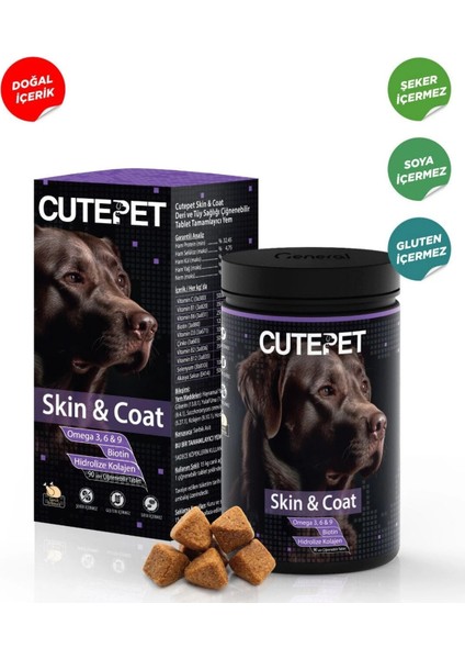 Skin&coat Köpekler Için Deri ve Tüy Sağlığını Destekleyen Ödül Maması Formunda Tablet (90 Adet) fiyatları