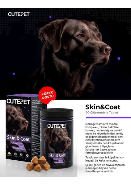 Skin&coat Köpekler Için Deri ve Tüy Sağlığını Destekleyen Ödül Maması Formunda Tablet (90 Adet) modelleri