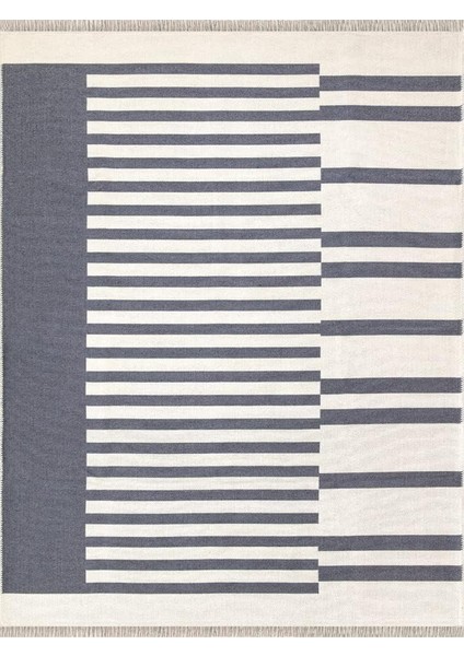 Home Çift Taraflı Makinada Yıkanabilir Modern Desenli Dokuma Kilim Karessa 3 (80X250)