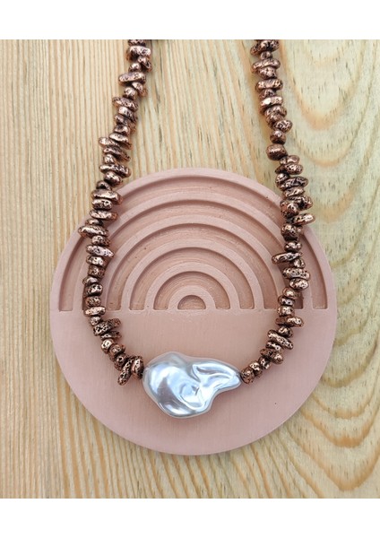 Lav Taşı Ve Yapay Barok İnci Kolye – Doğal Enerji, Şık Tasarım, Negatif Enerji Temizleyici Aksesuar fırsatları