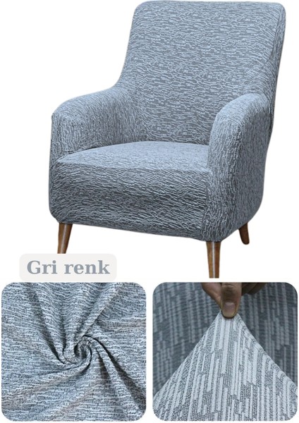 Dokuma Jakar Kumaş Tek Kişilik Koltuk Örtüsü/berjer Örtüsü. Ağaç Kabuğu Desen