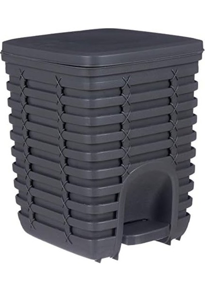 Palm Pedallı Çöp Kovası, Antrasit/gri, 9 Lt