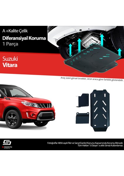 Suzuki Vitara Çelik Diferansiyel Koruma 2019 Üzeri A+ Kalite