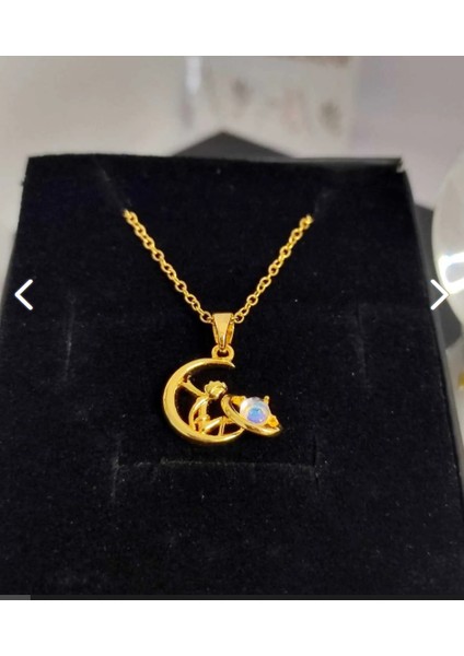 Gold Küçük Prens Çelik Kolye
