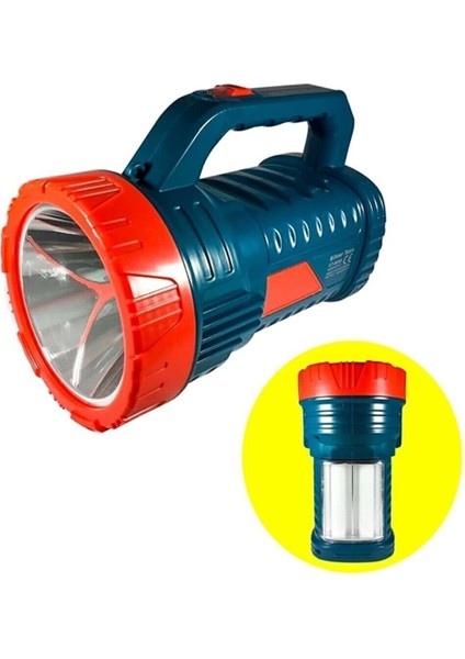 Silver Projektör 15W LED Şarjlı El Feneri ve X2 Tüp 26SMD LED Çift Yönlü fiyatları