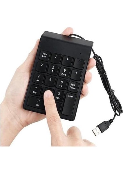 Plus PX-1864 USB 2.0 Siyah Numerik Klavye Keypad Kablolu
