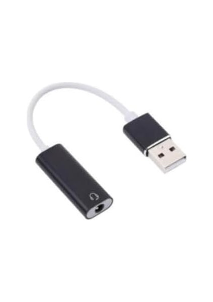 USB Den Mikrofonlu Kulaklık Çevirici (Usb To 3.5 mm Jack) Playstation Uyumlu Bilgisayar Ses Kartı Kablosu 3.5 mm Jack (Dişi) Girişli Ses Adaptörü 7.1 Dönüştürücü Ps3 Ps4 Ps5 Uyumlu (Beyaz)