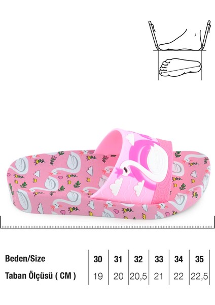 Kız Çocuk Yazlık Islak Zeminde Kullanıma Uygun Rahat Taban Ev Bahçe Plaj Havuz Terlik fiyatları