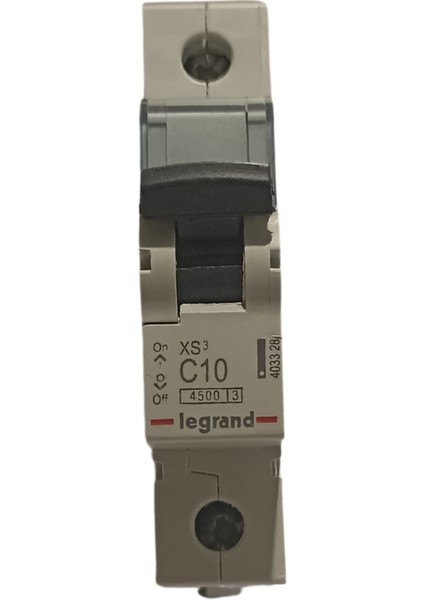 Tek Kutuplu 230/400 V 10 Amper Xs3 Otomatik Sigorta 4500 - 4 033 28