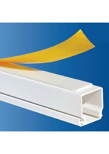 1m Kendinden Yapışkanlı 16X16MM Kablo Kanalı Kolay Montaj Temiz Görünüm Pvc Kablo Gizleyici modelleri