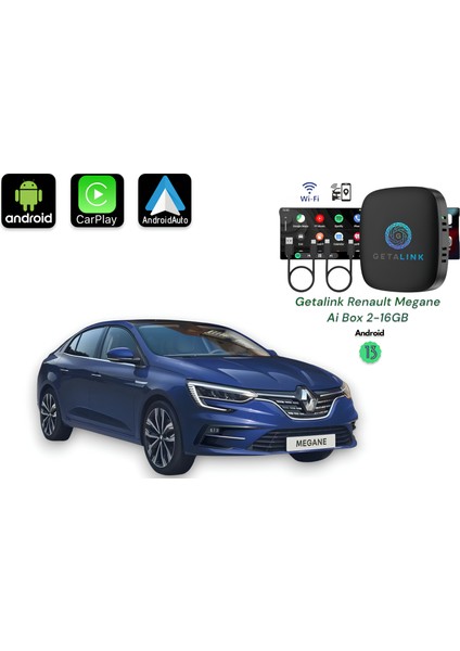 Renault Megane ANDROID13 Ai Box Hareket Halinde Video Izleme