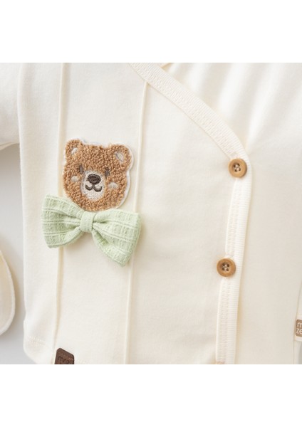 7053 Mnz Marka Cute Bear Yeni Doğan Hastane Çıkışı Erkek 5'li Set