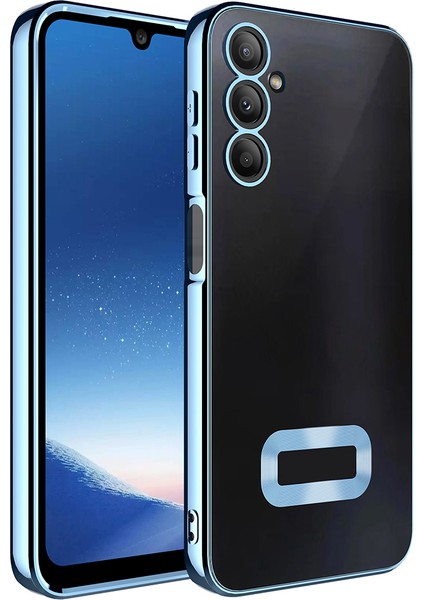 Samsung Galaxy A16 Kılıf Kamera Korumalı Logo Gösteren Şeffaf Kapak