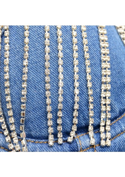 Kot Büstiyer, Taşlı Büstiyer, Taşlı Askılı Crop Bluz, Kot Taş Detaylı Büstiyer, Büstiyer, Bluz, Crop indirimleri