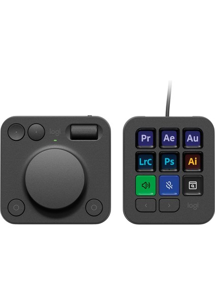 Mx Creative Console - 9 Tuş, Tasarım, Video, Adobe, Zoom, Spotify ve Daha Fazlası