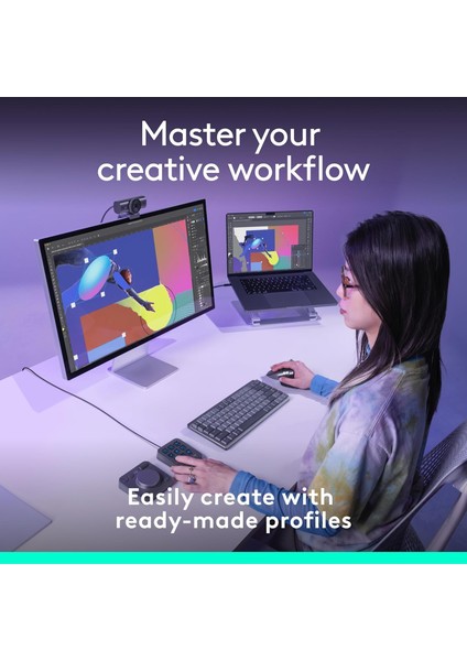 Mx Creative Console - 9 Tuş, Tasarım, Video, Adobe, Zoom, Spotify ve Daha Fazlası fiyatları