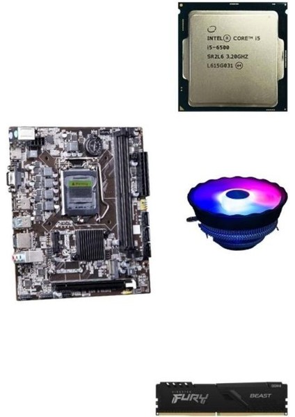 RBD10051 I5 6500 / H110 16GB Ram /3200 MHz DDR4 mAtx Anakart