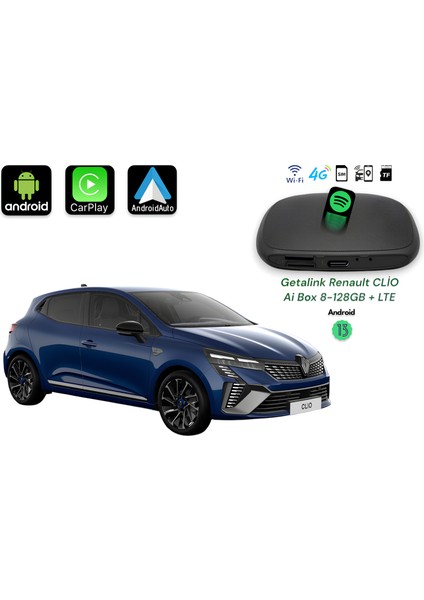 Renault Clio ANDROID13 Ai Box Hareket Halinde Video Izleme