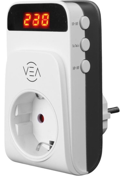 Vea VE-25530 15A 3520W Tekli Dijital Göstergeli Akım Korumalı Priz Aşırı Yüksek Gerilim fiyatları