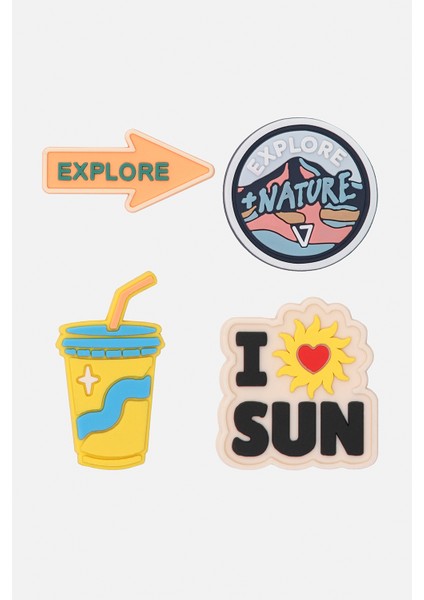 Explore Unisex Renkli 4\'lü Terlik Süsü