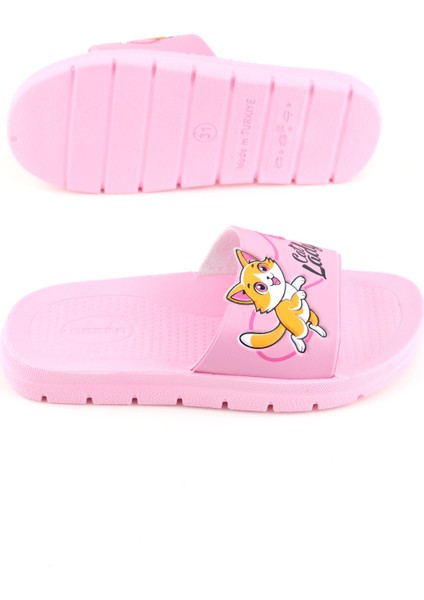 Kız Çocuk Yazlık Cat Lady Pu Rahat Taban Ev Banyo Havuz Plaj Terlik indirimleri