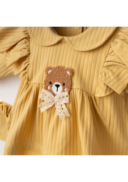7056 Mnz Marka Cute Bear Yeni Doğan Hastane Çıkışı Kız 5'li Set fırsatları
