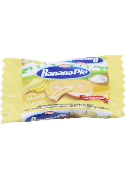 Banana Pie Muz Aromalı Krema Dolgulu Bisküvi 200 gr x 3 Ade
