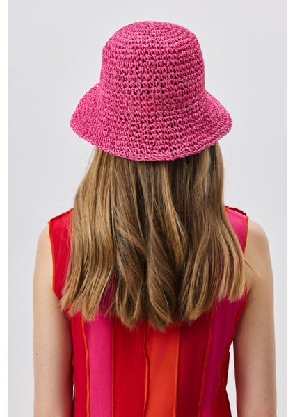 El Örgüsü Hasır Şapka Y8208 Bej indirimleri