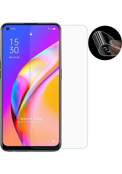 Oppo Reno 5 Lite Ekran Koruyucu Cam Tam Uyumlu Temperli Cam Kırılmaz Cam