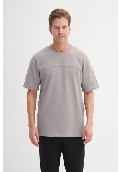 Bisiklet Yaka Gri Erkek T-Shirt 4125 fiyatları