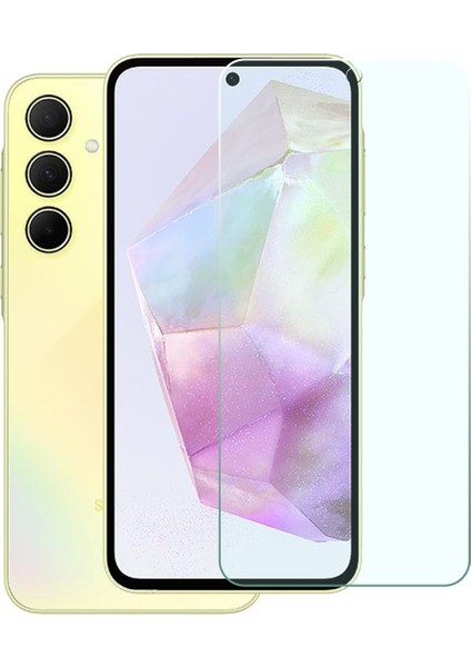 Samsung A35 Ekran Koruyucu Uyumlu Tam Uyumlu Temperli Cam Ekran Koruyucu Kırılmaz Cam