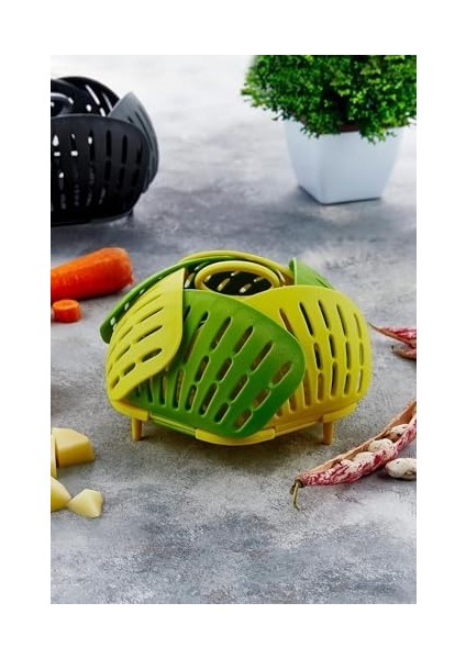 Diyarı Pratik Buharda Lezzetli Sebze Meyve Haşlama Pişirme Sepeti Katlanabilir Haşlayıcı Aparat fiyatları