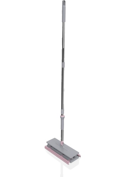 Click Mop, Akıllı Mop Paleti – Paslanmaz Çelik Saplı, Katlanabilir Mikrofiber Temizlik Aparatı