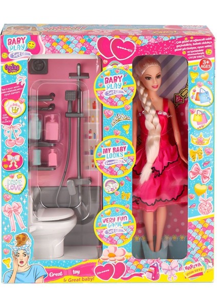 OYD-02387 Bebek ve Banyo Oyun Seti -Oydaş Oyuncak