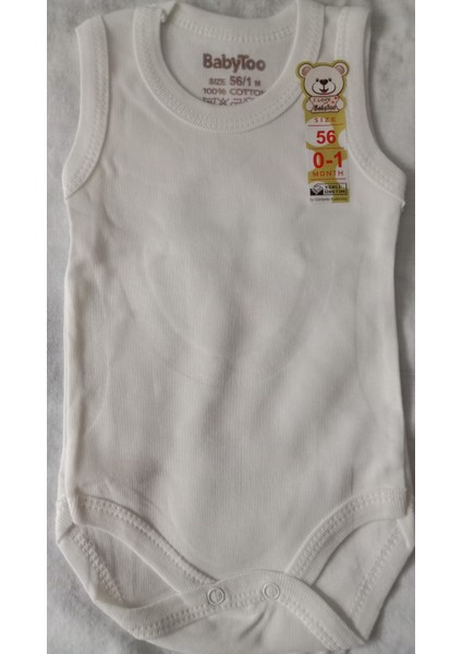 Cantaz Babytoo Organik %100 Pamuk Bisiklet Yaka Askılı Çıtçıtlı Bebek Badi Zıbın Atlet 1-9 Ay fiyatları