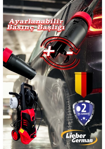 Teknoloji LGY205 Elektrikli Yüksek Basınçlı 205 Bar/psi Bahçe Oto Yıkama Makinesi Bakım Seti Hediye fiyatları
