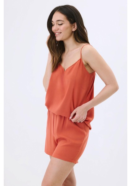 Ip Askılı Şortlu Viskon Pijama Takım 9155 Tarçın fiyatları