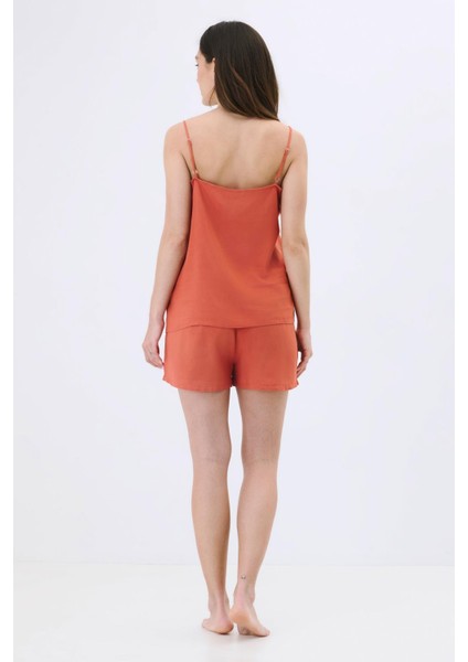 Ip Askılı Şortlu Viskon Pijama Takım 9155 Tarçın fırsatları