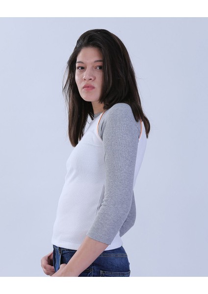 Reglan Kol Tişört M - Gri modelleri