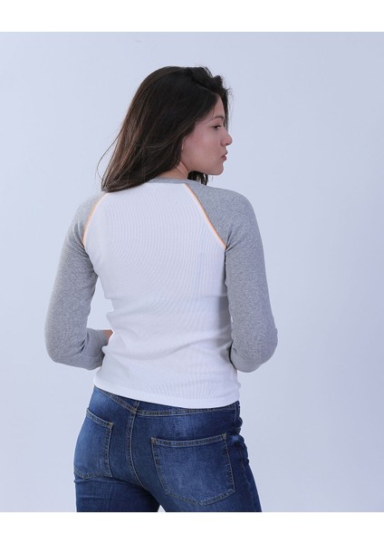 Reglan Kol Tişört M - Gri fırsatları