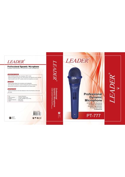 Professional Dynamic Microphone PT-777