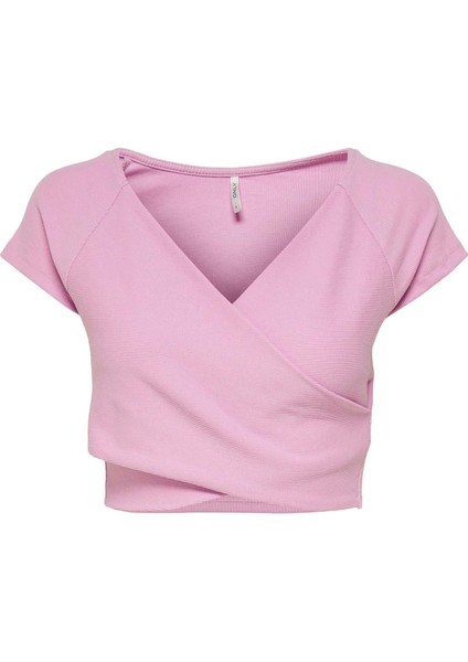 Kadın Mavi ve Pembe Short Top Çapraz Crop - 15230889 fiyatları