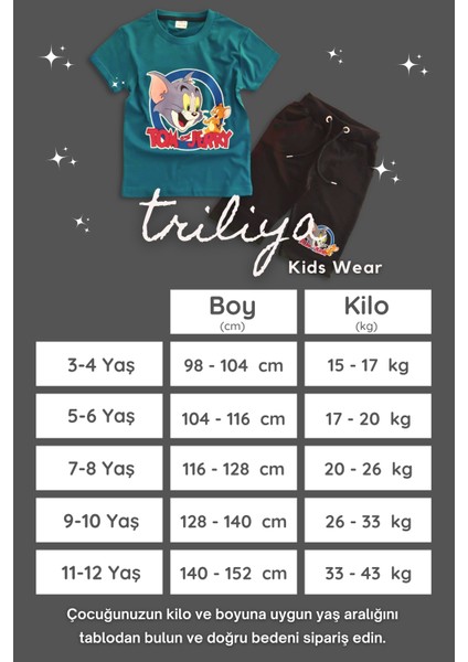 Pamuklu Çocuk Kapri Takımı (Cepli & Kordonlu, 3-12 Yaş)