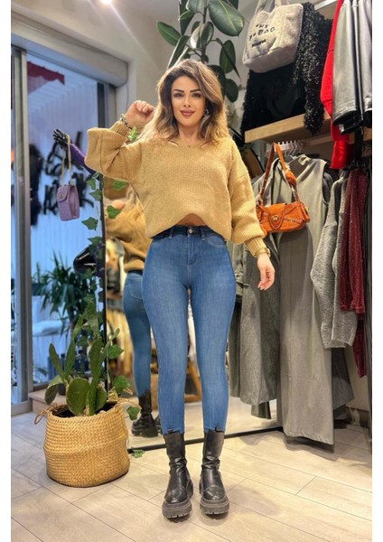 Likralı Sıknny Jean Mavi indirimleri